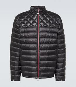 Moncler: Чёрный пуховик 