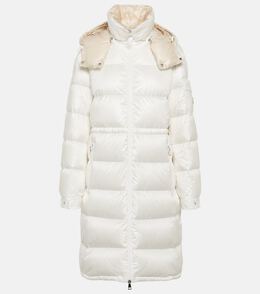 Moncler: Белый пуховик 