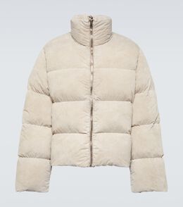 Moncler Genius: Бежевый пуховик