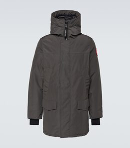 Canada Goose: Серый пуховик Langford