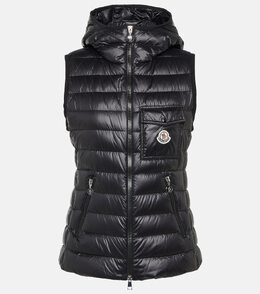 Moncler: Чёрный пуховик 