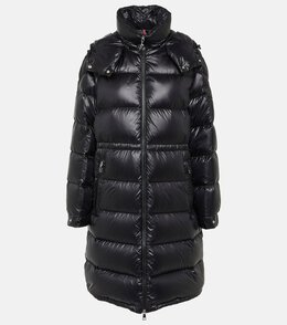 Moncler: Чёрный пуховик 