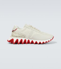 Christian Louboutin: Бежевые кроссовки  Loubishark