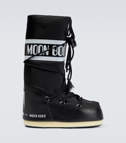 Moon Boot: Чёрные ботинки 