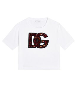 Dolce&Gabbana Kids: Белая футболка  DG