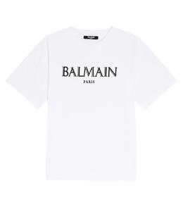 Balmain Kids: Белая футболка 