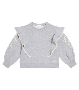 Chloé Kids: Толстовка с вышивкой