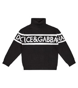 Dolce&Gabbana Kids: Свитер с воротником 