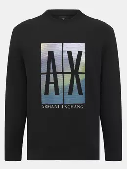 Armani Exchange: Чёрный свитшот 