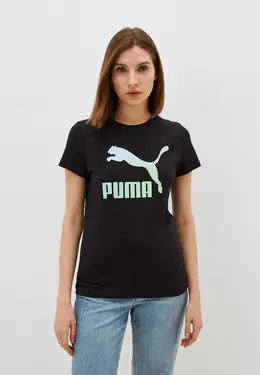 PUMA: Чёрная футболка 