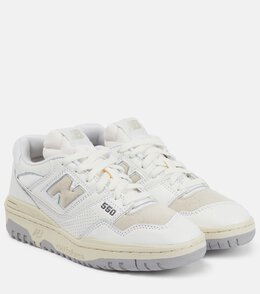 New Balance: Белые кроссовки  550