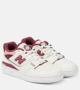 New Balance: Белые кроссовки  550