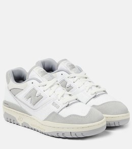 New Balance: Белые кроссовки  550