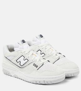 New Balance: Белые кроссовки  550