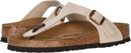 Birkenstock: Белые шлёпанцы  Gizeh Birko Flor