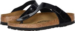 Birkenstock: Чёрные шлёпанцы  Gizeh Birko Flor