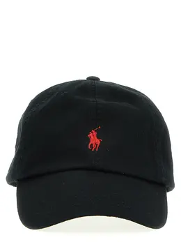 Polo Ralph Lauren: Чёрная кепка 