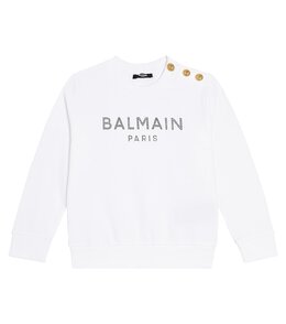 Balmain Kids: Белая толстовка 