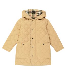 Burberry Kids: Стёганое пальто 