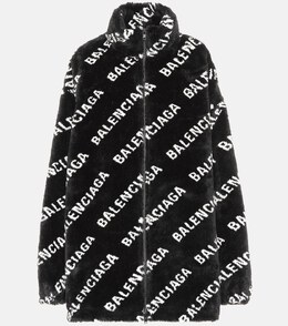 Balenciaga: Чёрная куртка 