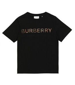 Burberry Kids: Чёрная футболка