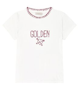 Golden Goose Kids: Белая футболка