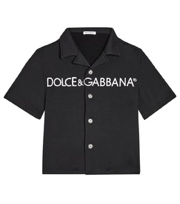 Dolce&Gabbana Kids: Чёрная рубашка 