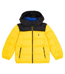 Polo Ralph Lauren Kids: Жёлтый пуховик