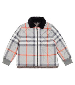 Burberry Kids: Стёганые куртка  Vintage Check