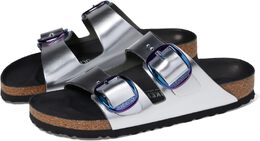 Birkenstock: Серебристые сандалии  Arizona