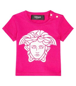 Versace Kids: Фиолетовая футболка 