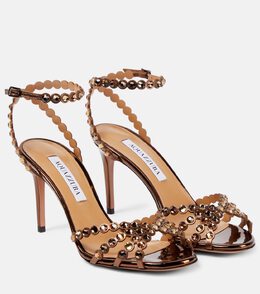 Aquazzura: Коричневые босоножки  Tequila 85