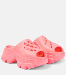 Adidas By Stella Mccartney: Розовые сабо 