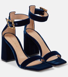 Gianvito Rossi: Синие босоножки 