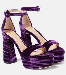 Gianvito Rossi: Фиолетовые босоножки 