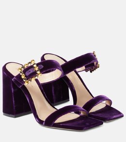 Gianvito Rossi: Фиолетовые сабо 