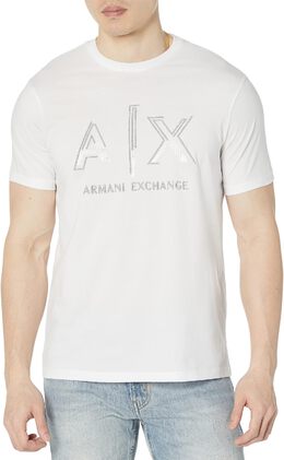 Armani Exchange: Белая футболка 