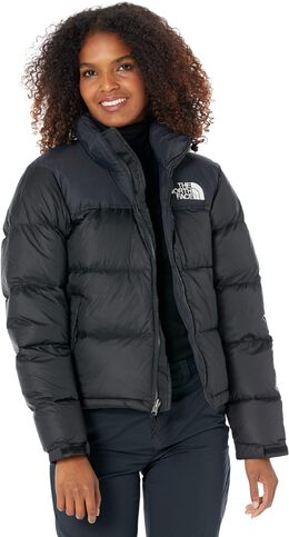 The North Face: Чёрная куртка  Nuptse