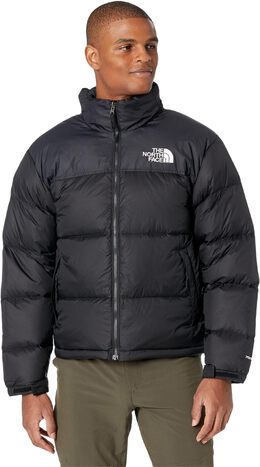 The North Face: Чёрная куртка  Nuptse