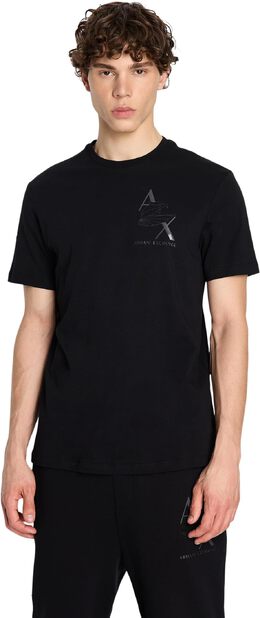 Armani Exchange: Чёрная футболка  AX