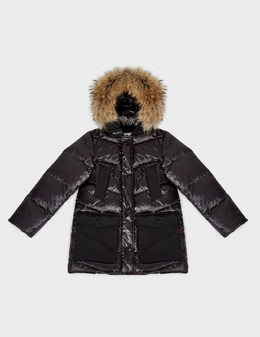 WOOLRICH: Чёрный пуховик 