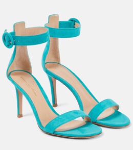 Gianvito Rossi: Синие босоножки  Portofino 85