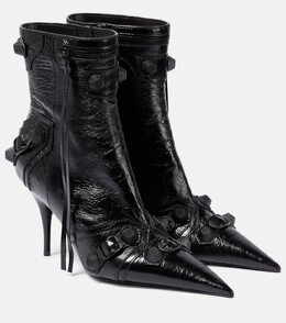 Balenciaga: Чёрные ботинки 