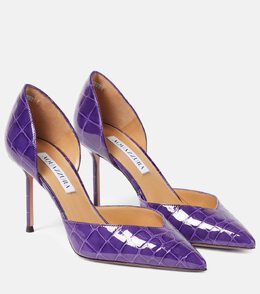 Aquazzura: Фиолетовые туфли 