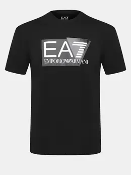 EA7 Emporio Armani: Чёрная футболка 