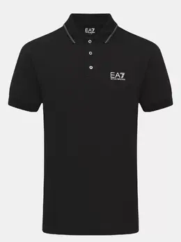 EA7 Emporio Armani: Чёрное поло 