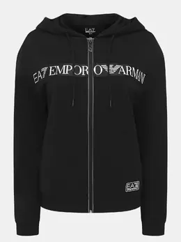 EA7 Emporio Armani: Чёрная толстовка 