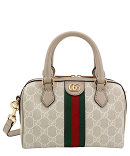 Gucci: Бежевая сумка Ophidia GG