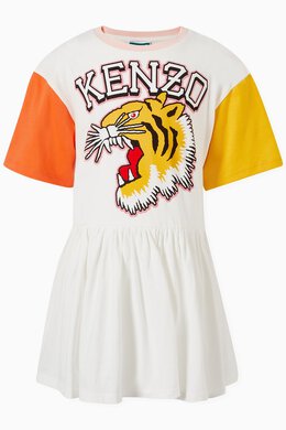 Kenzo: Хлопковое платье Tiger