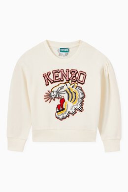 Kenzo: Хлопковый свитшот Tiger